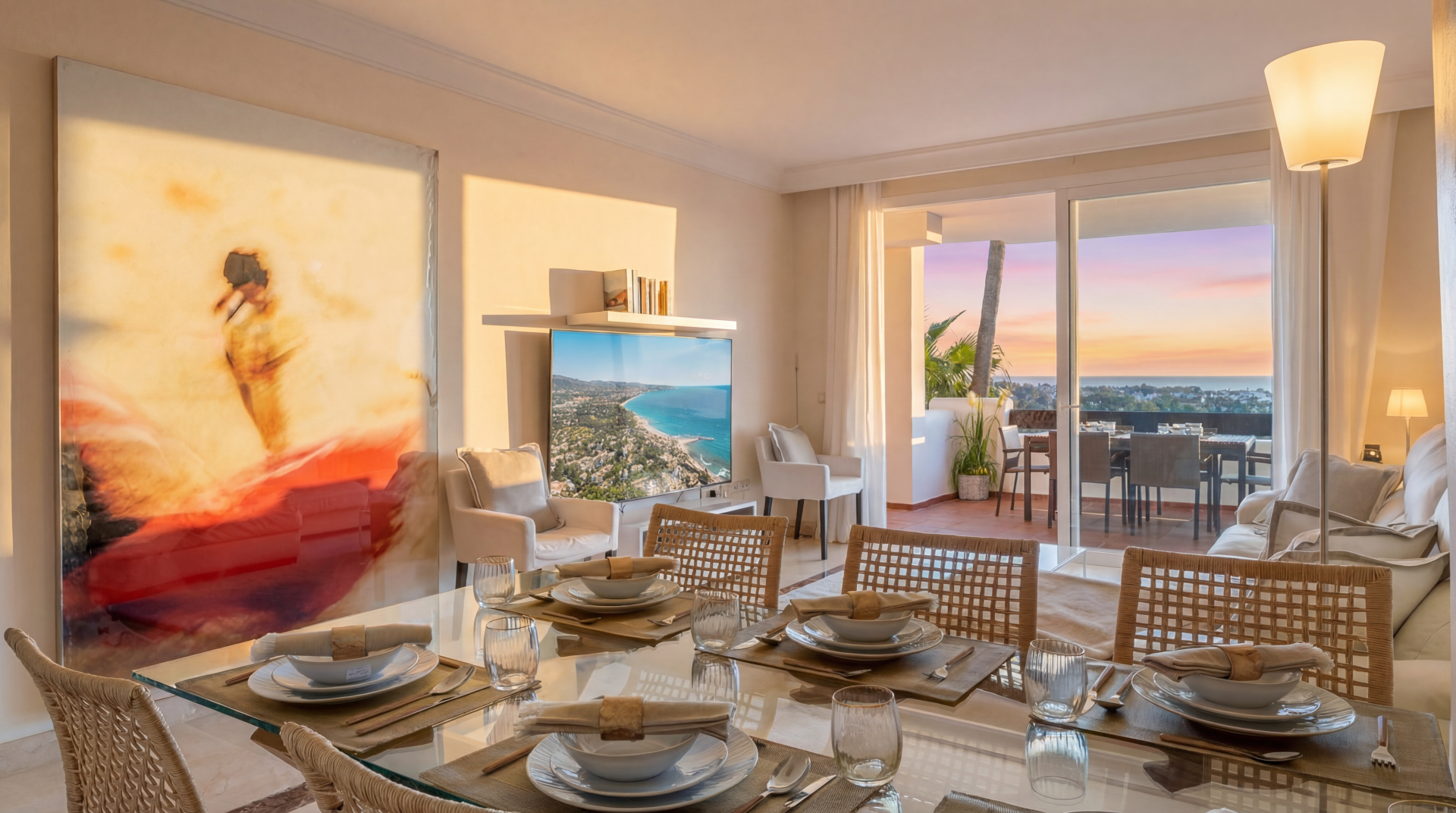 Contemporary 2 bedroom apartment with panoramic views in Lomas del Marqués, Benahavis