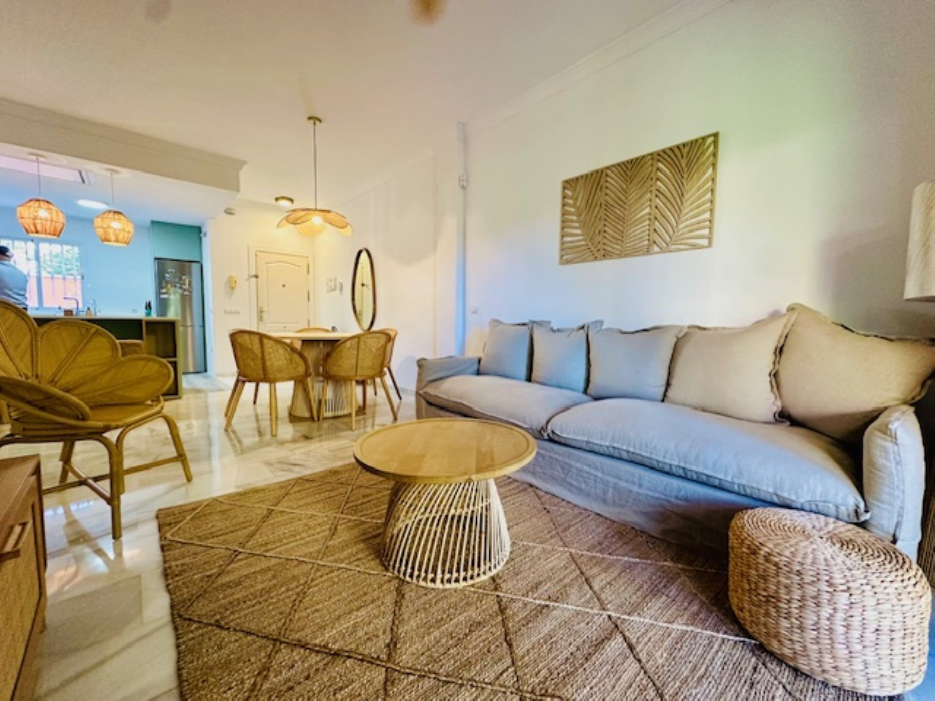 Renovated ground floor apartment by the beach, in Carib Playa, East Marbella