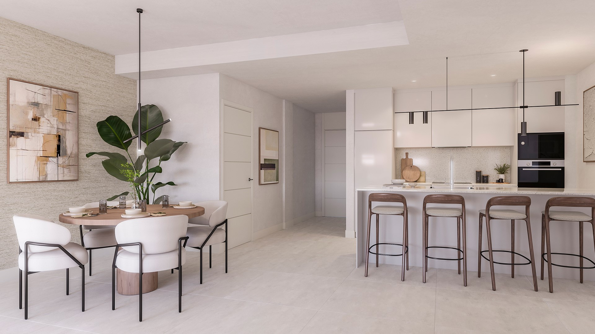 Distinguished apartment with spacious terrace in Estepona.