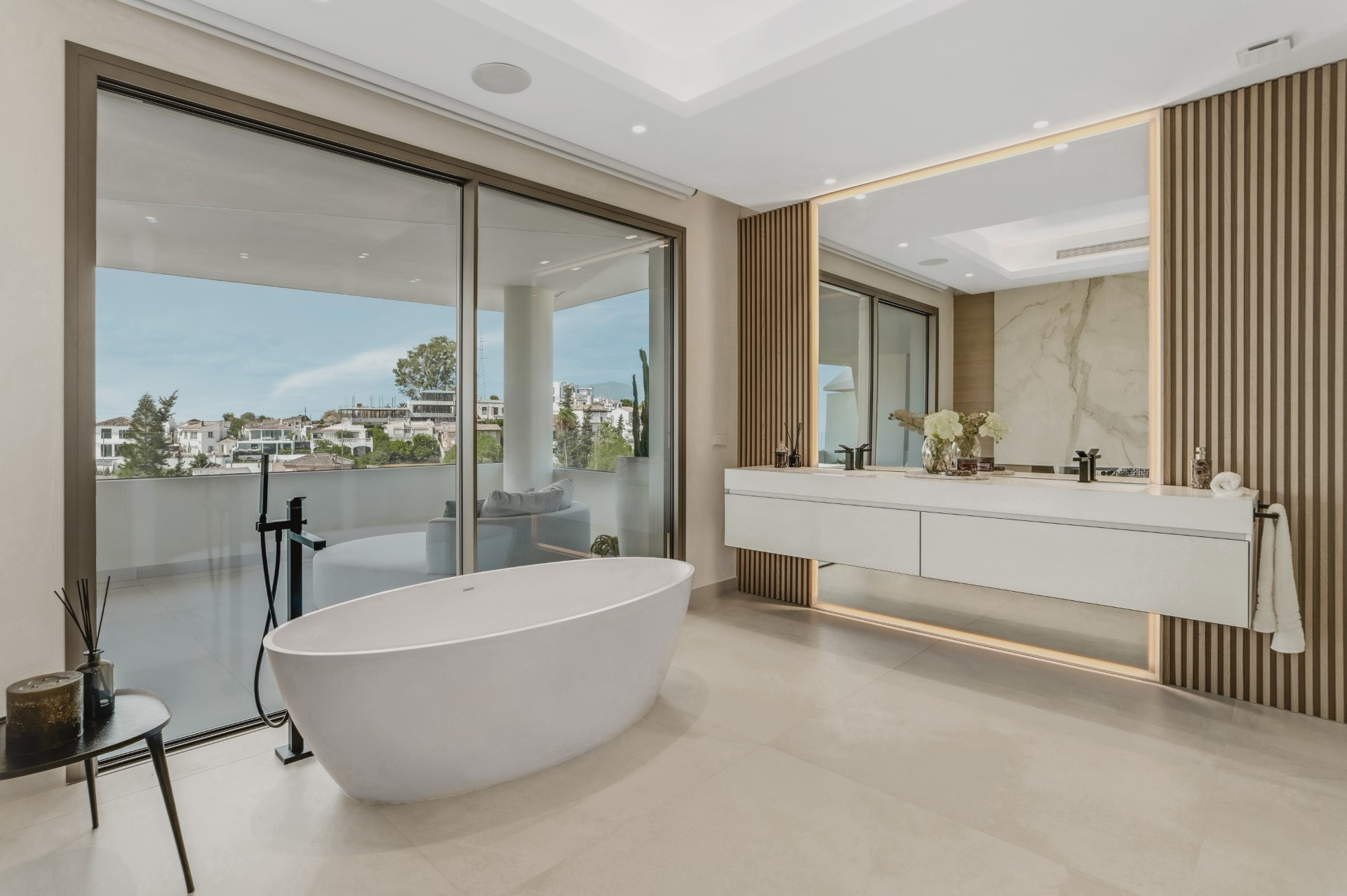 Luxury modern-architecture semi-detached villa in Nueva Andalucía