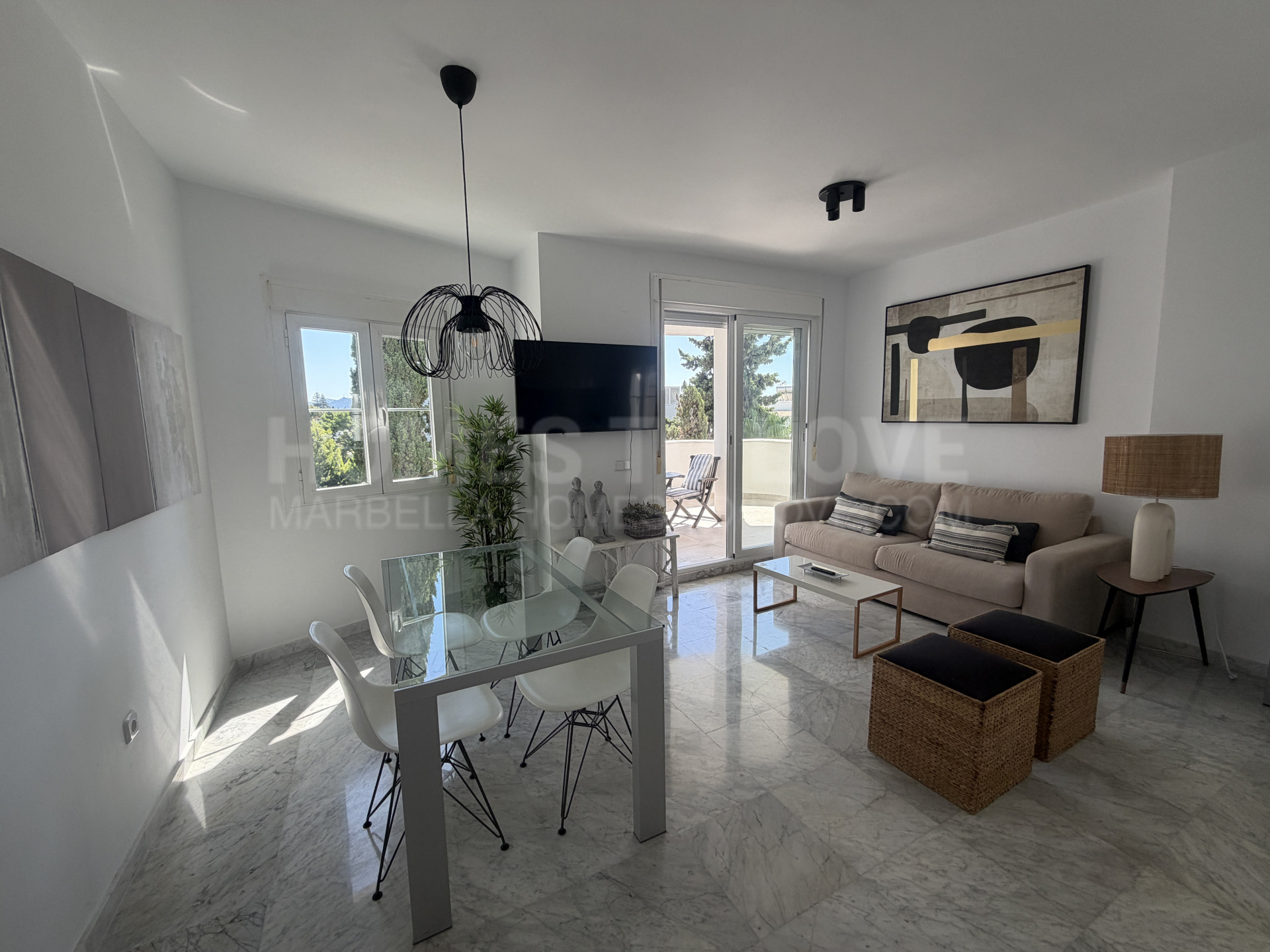 Three-bedroom duplex penthouse with panoramic sea views on the Golden Mile available for rent MINIMUM STAY 2 WEEKS