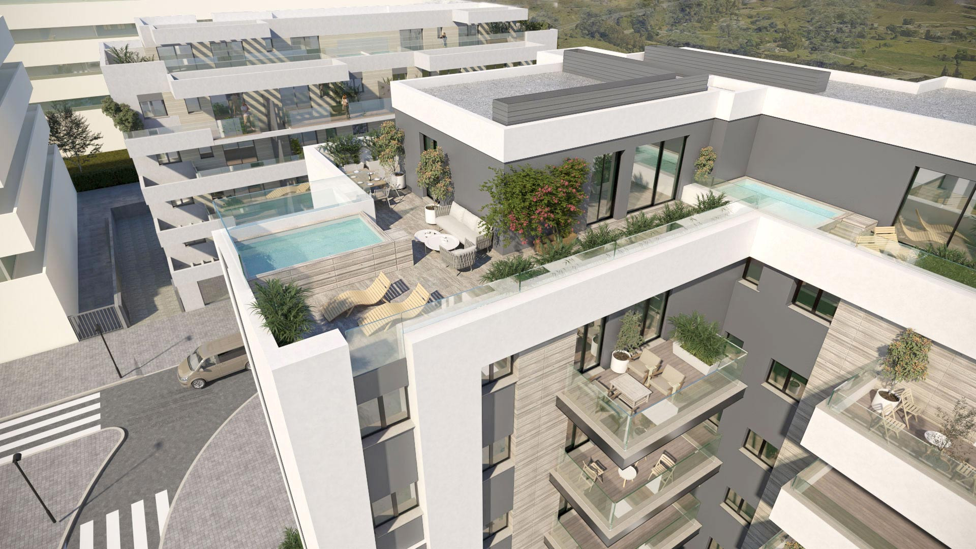 Premier Residential, contemporary design apartments in Las Lagunas de Mijas