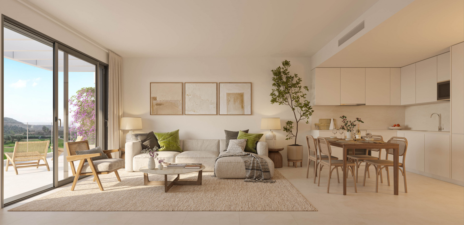 Bahía, luxury residences integrated in Nature by the golf in Mijas