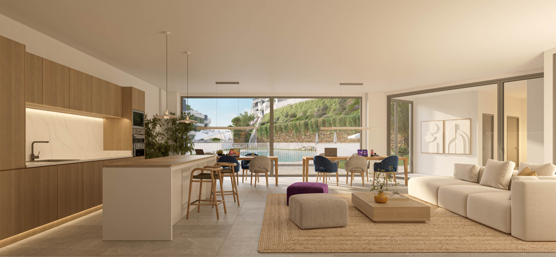 Bahía, luxury residences integrated in Nature by the golf in Mijas