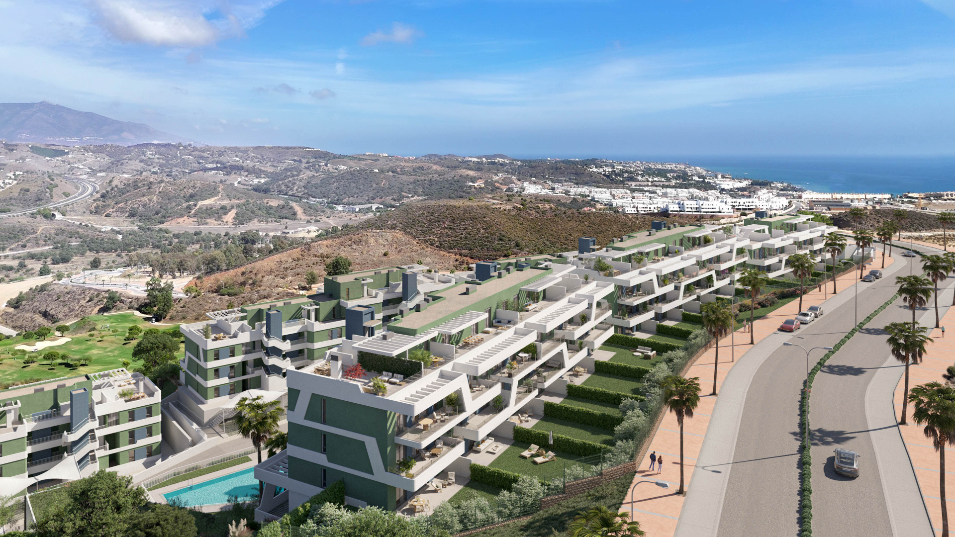 Bahía, luxury residences integrated in Nature by the golf in Mijas