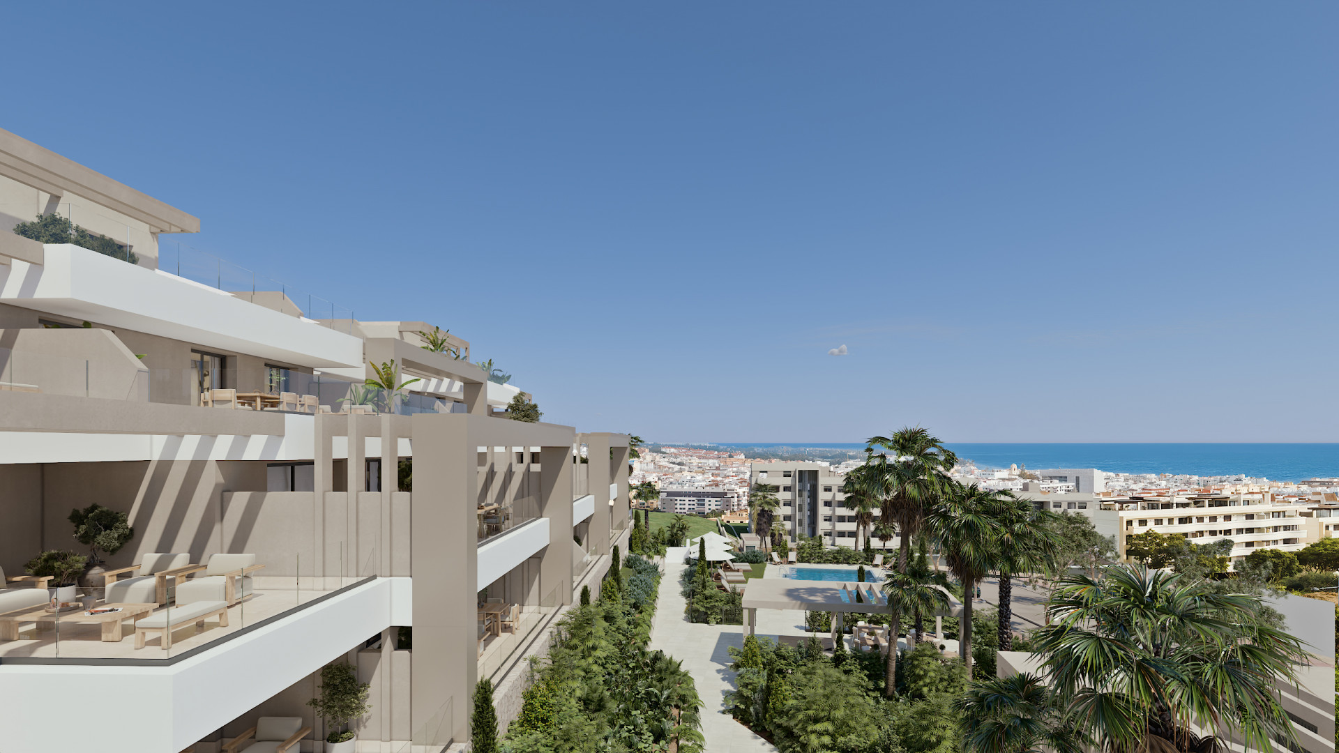 Las Mesas Infinity Homes, exceptional sea views in apartments and penthouses in Estepona.
