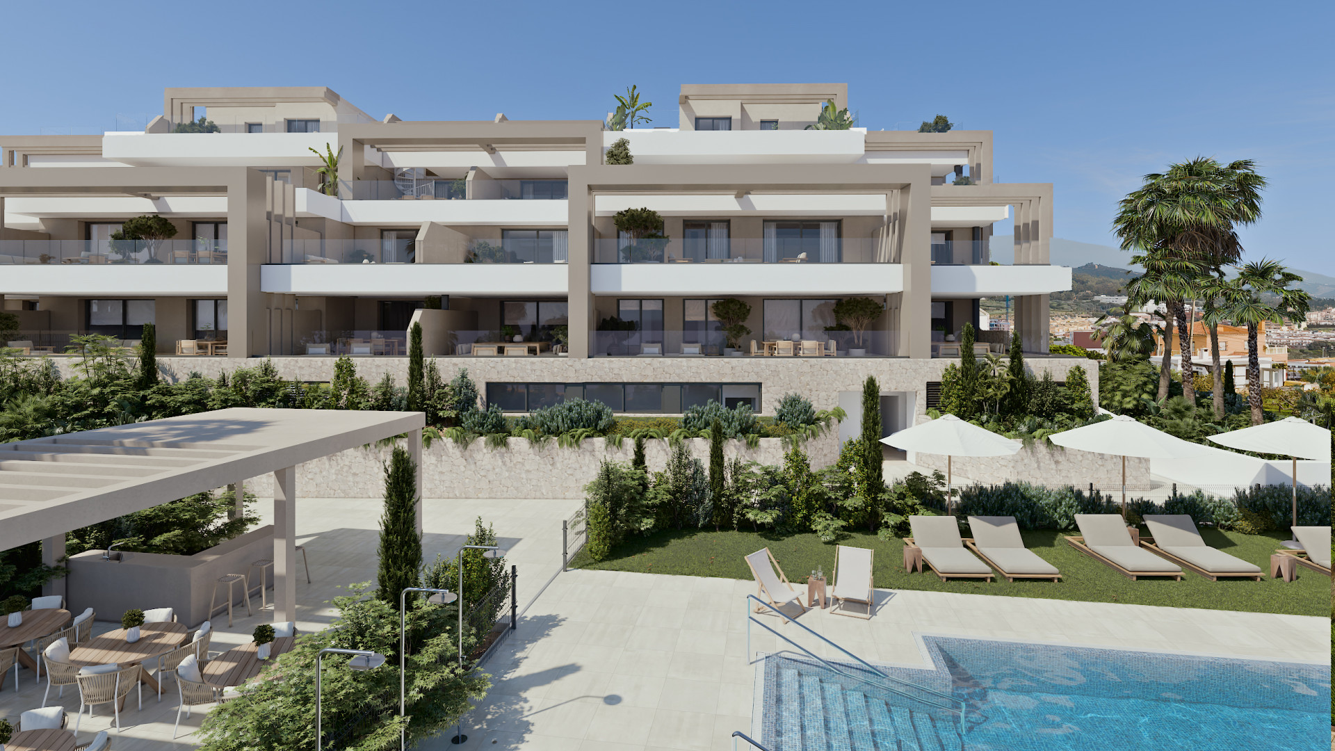 Las Mesas Infinity Homes, exceptional sea views in apartments and penthouses in Estepona.