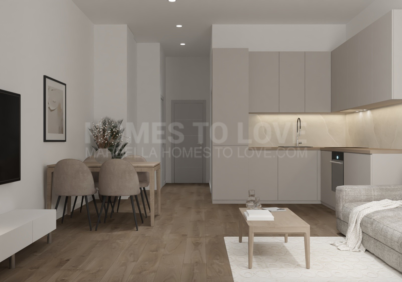 Elegante apartamento de 2 dormitorios de obra nueva cerca de la playa en Benalmádena Costa