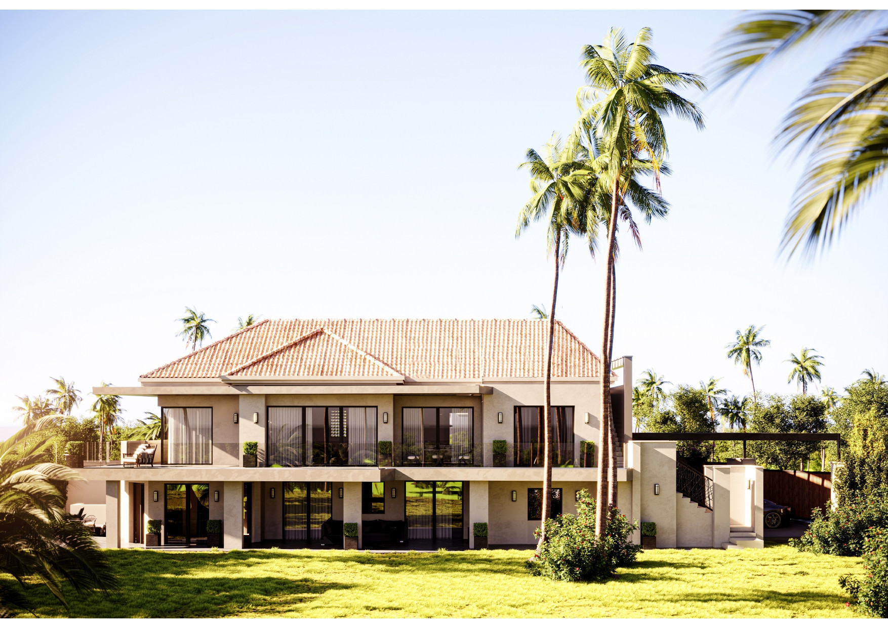 Villa moderna en Nagüeles con vistas al mar y la montaña