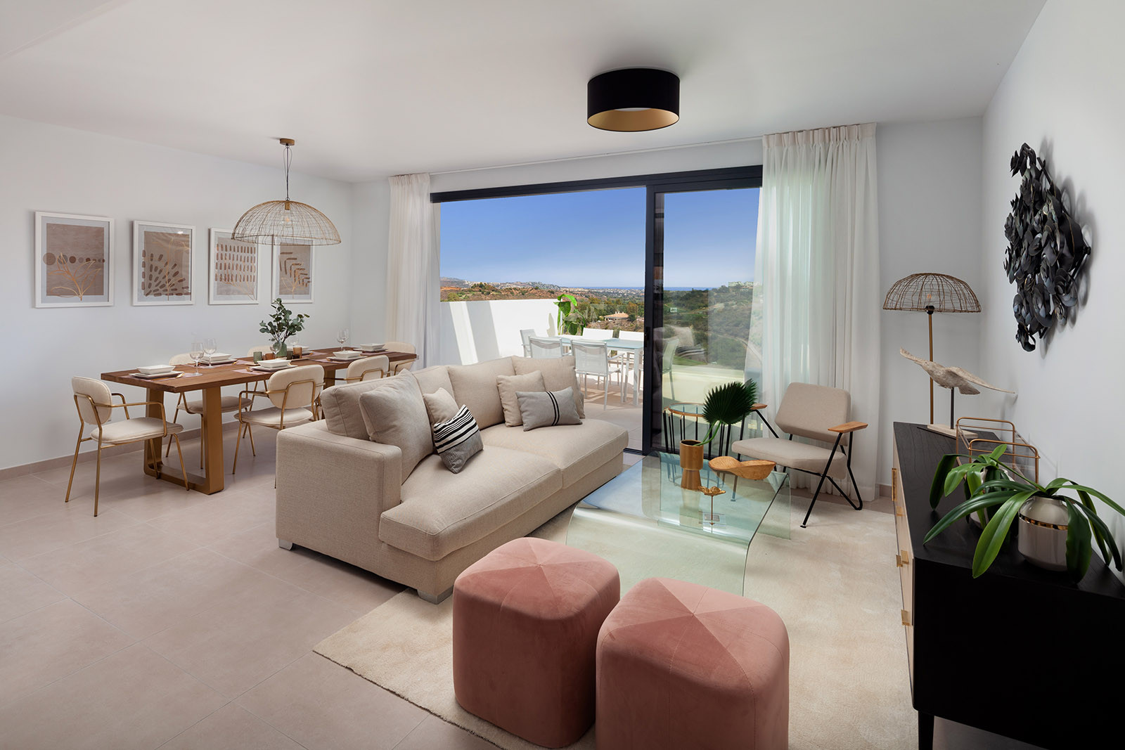 New development of 54 contemporary apartments within golf resort in Mijas Costa