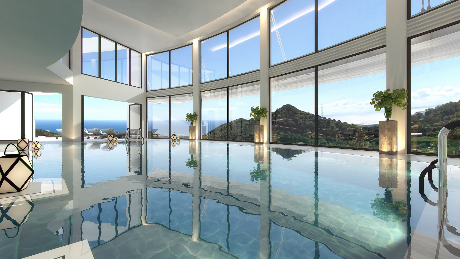 Moderne penthouse met zeezicht in Marbella