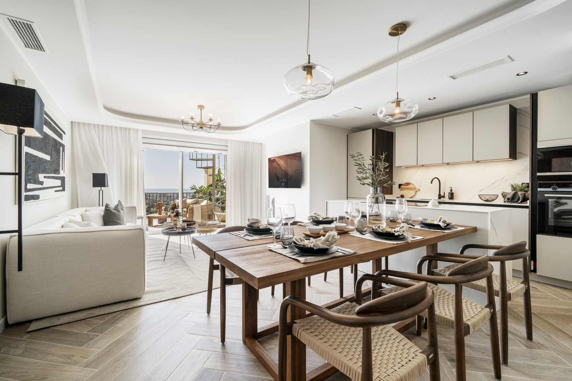 Penthouse avec terrasse spacieuse et vue sur la Méditerranée à Benahavis