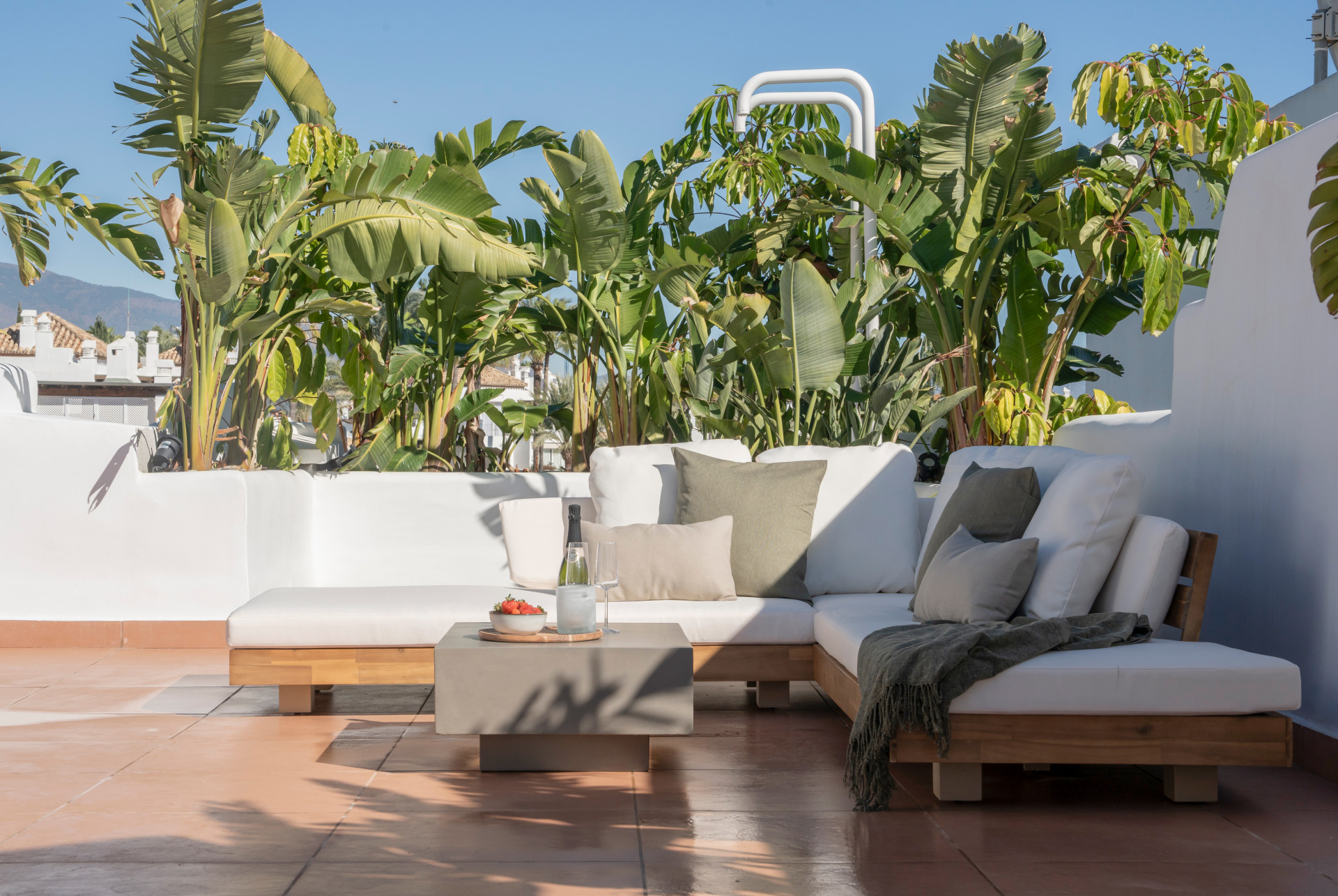 Refurbished penthouse located at frontline beach in Estepona