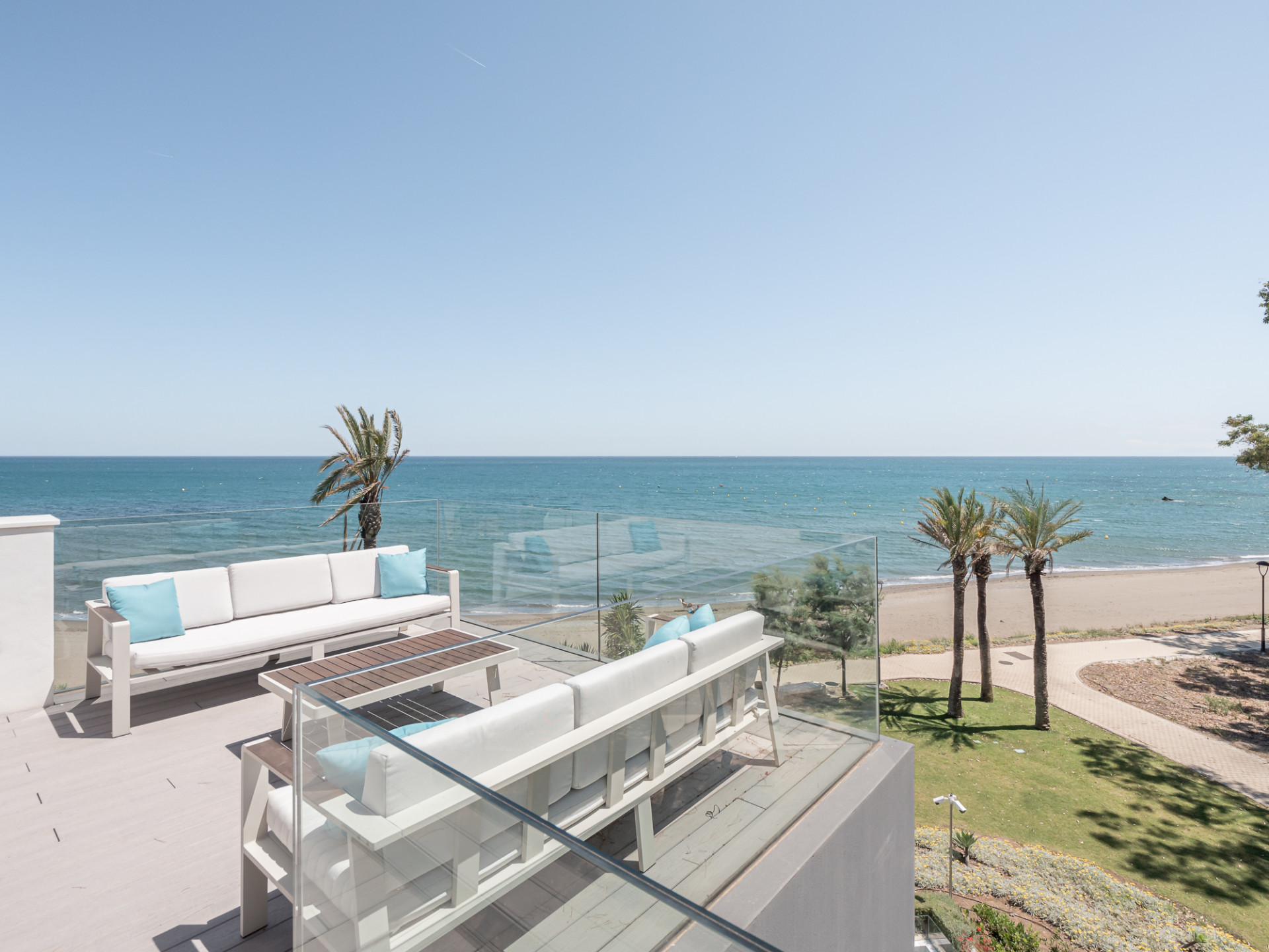 Luxury 3 Bedroom Frontline Beach Townhouse in Estepona