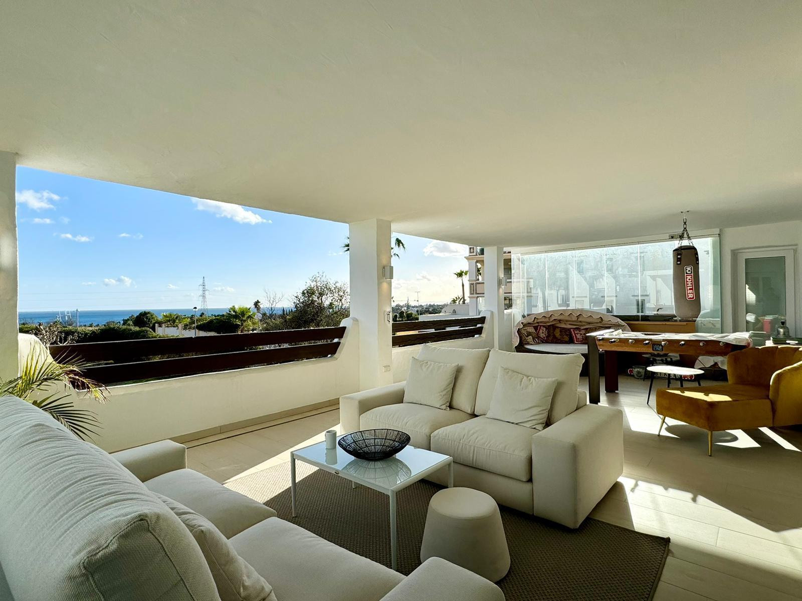 Corner apartment made up of two apartments which have been joined in Selwo Hills in Estepona