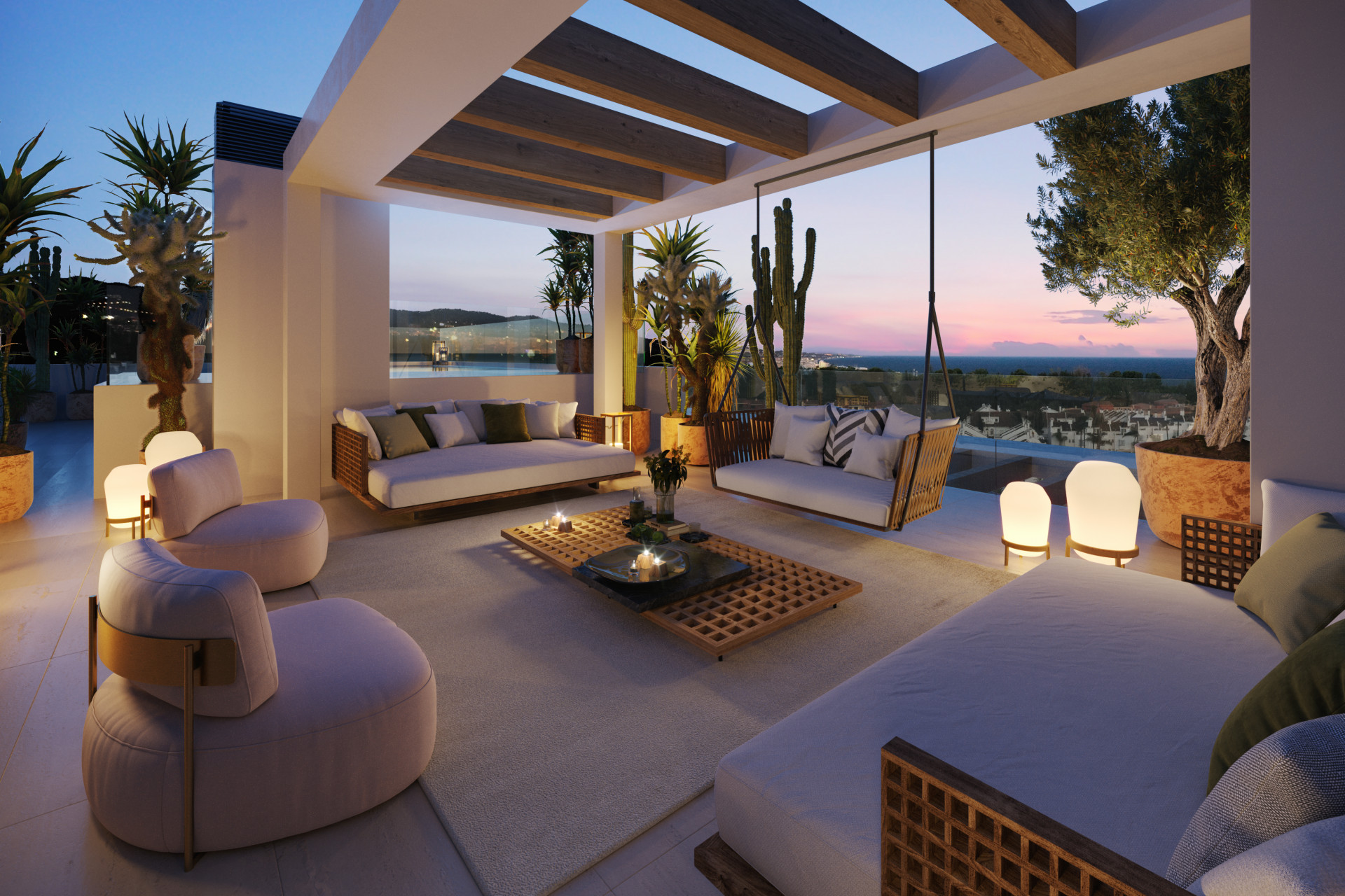 Modern and sustainable penthouse with solarium on Marbella's Golden Mile in Marbella Golden Mile