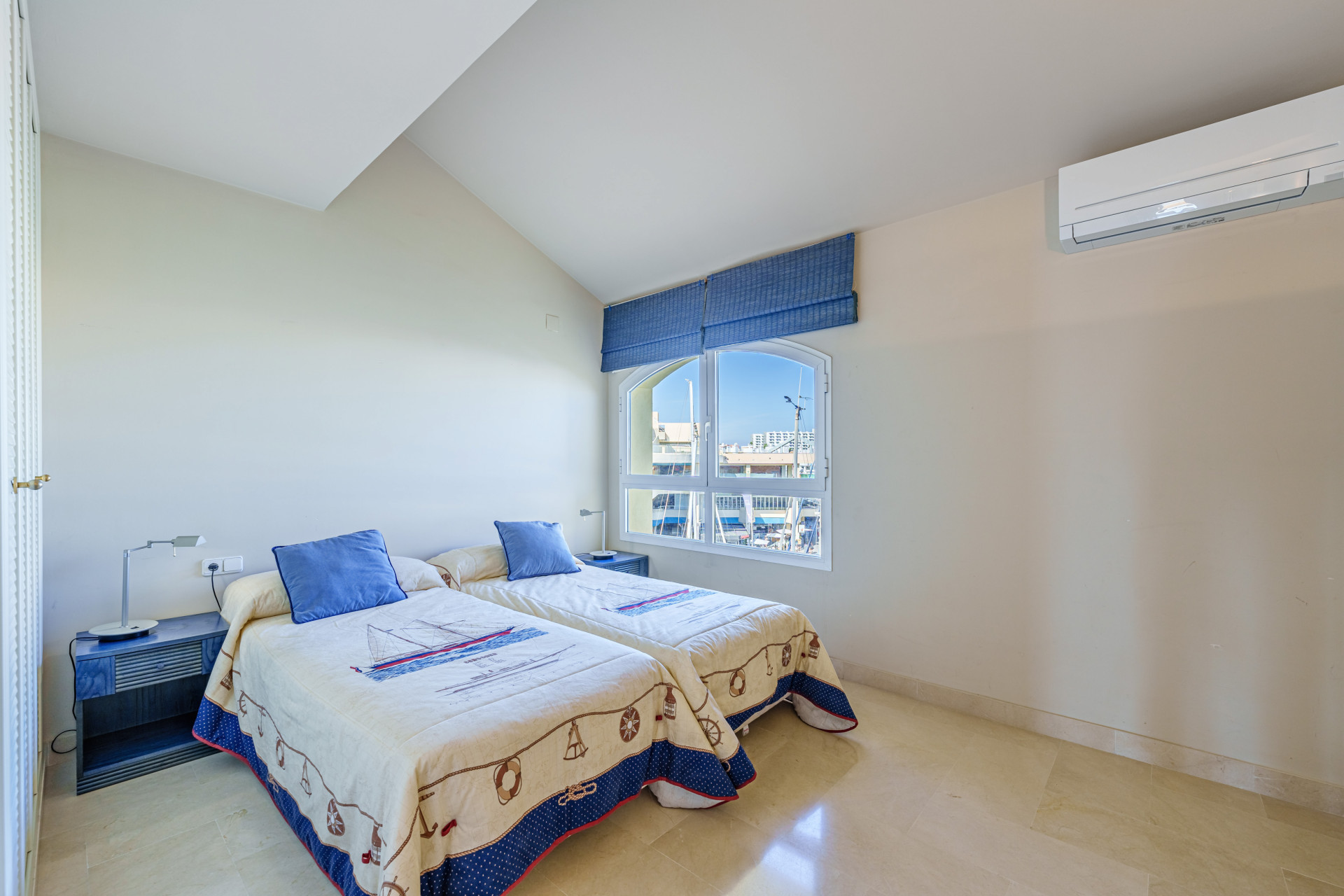 Beachside duplex penthouse with sea and marina views in Benalmadena in Benalmadena