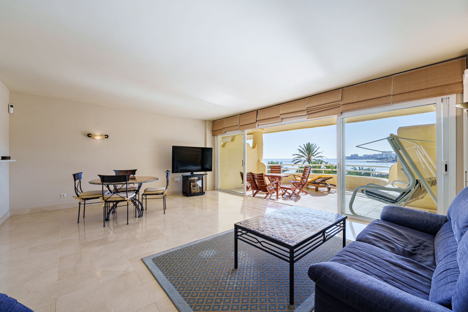 Beachside duplex penthouse with sea and marina views in Benalmadena in Benalmadena