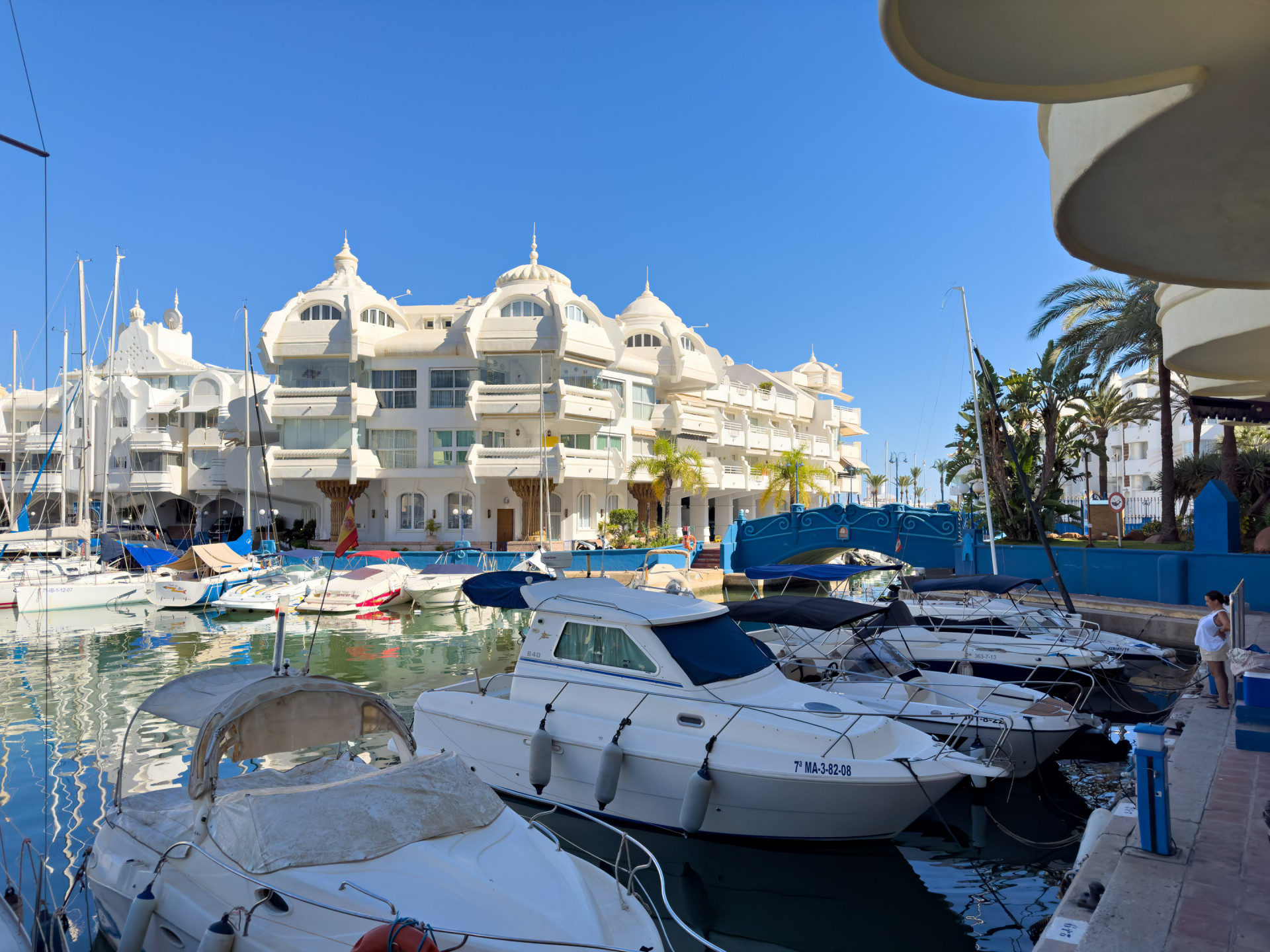 Beachside duplex penthouse with sea and marina views in Benalmadena in Benalmadena