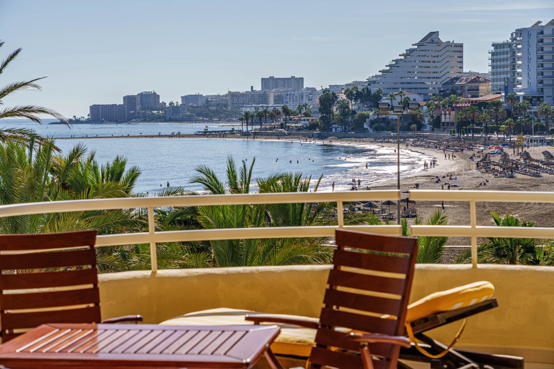 Beachside duplex penthouse with sea and marina views in Benalmadena in Benalmadena