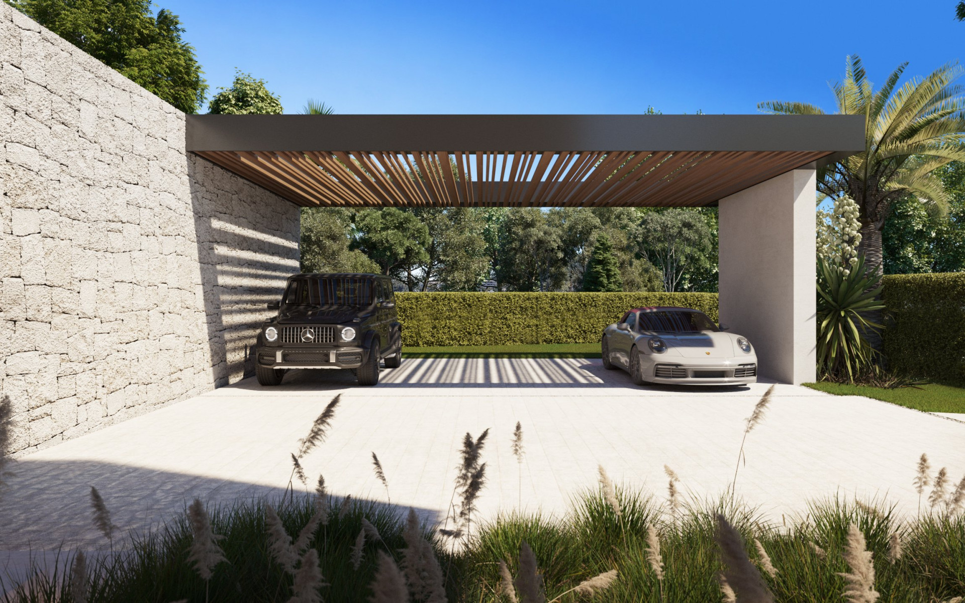 Villa de diseño en construcción en Parcelas del Golf, Nueva Andalucía en Nueva Andalucia