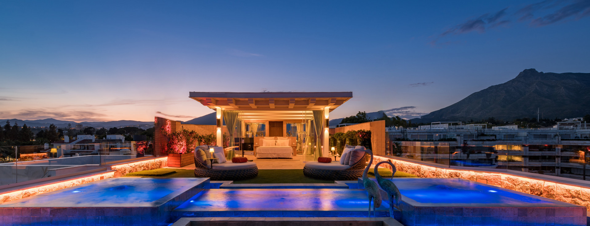 Frontline Beach Sky Villa in Playa Esmeralda in Marbella Golden Mile