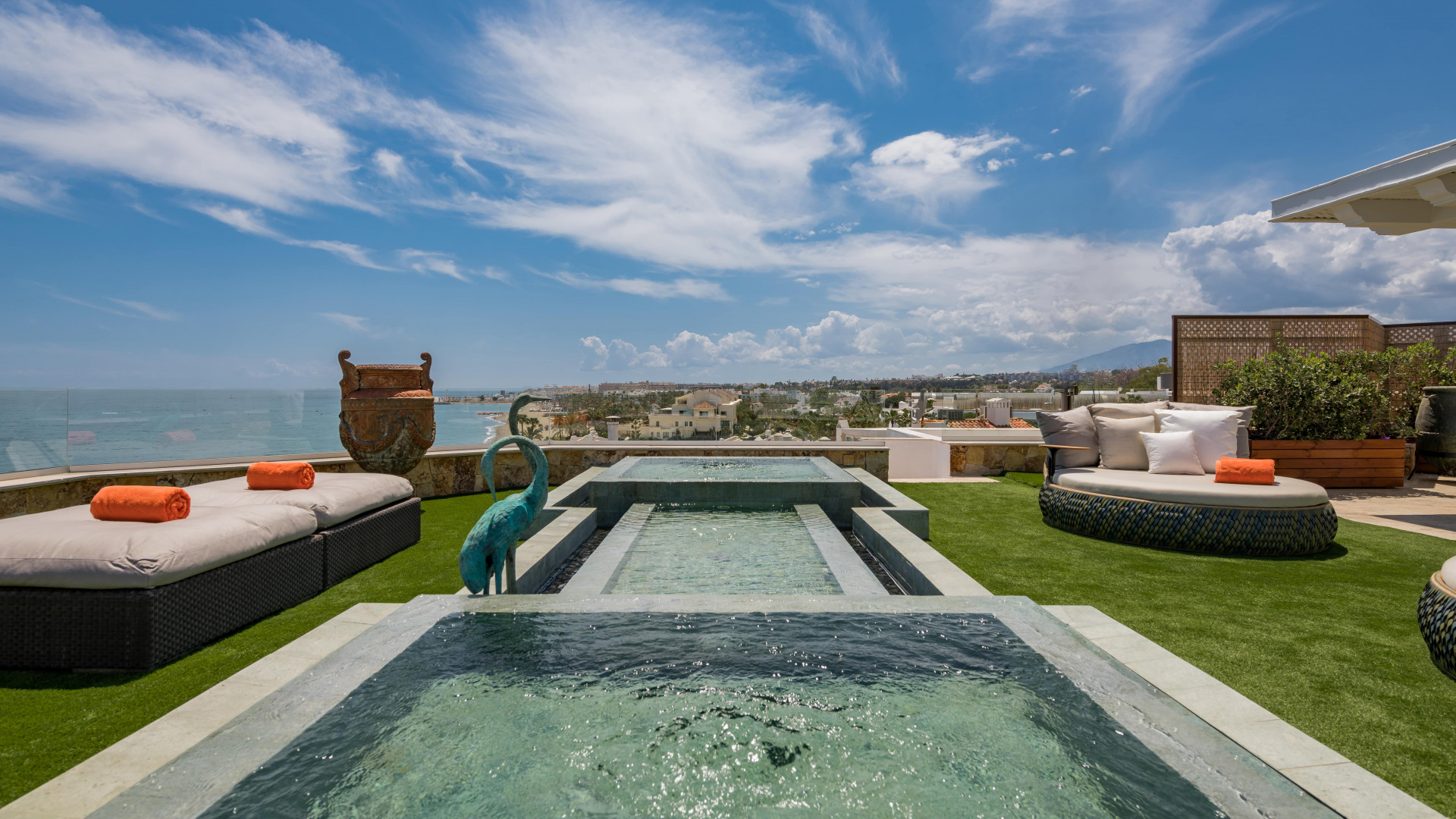Frontline Beach Sky Villa in Playa Esmeralda in Marbella Golden Mile