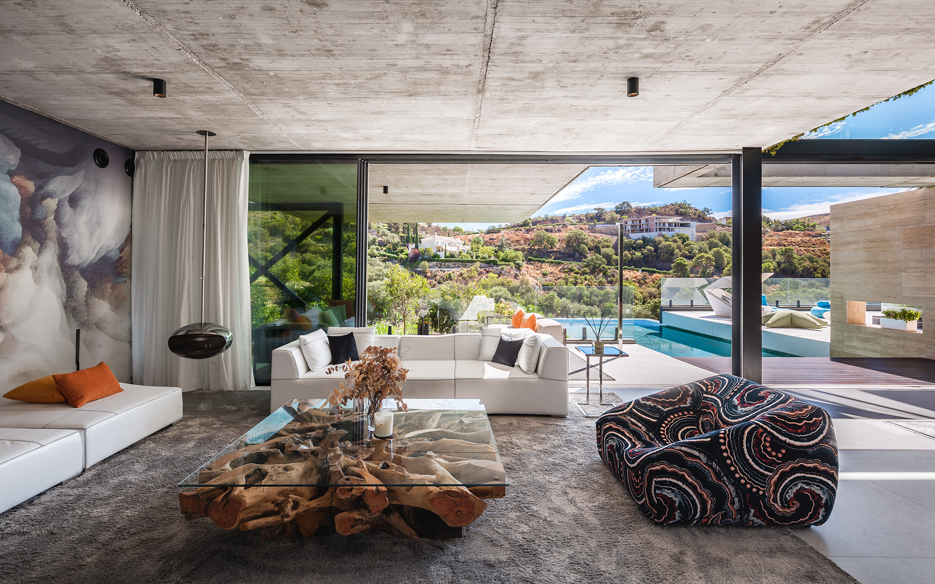 Frontline golf new modern villa in luxury Marbella Club Golf Resort in Benahavis