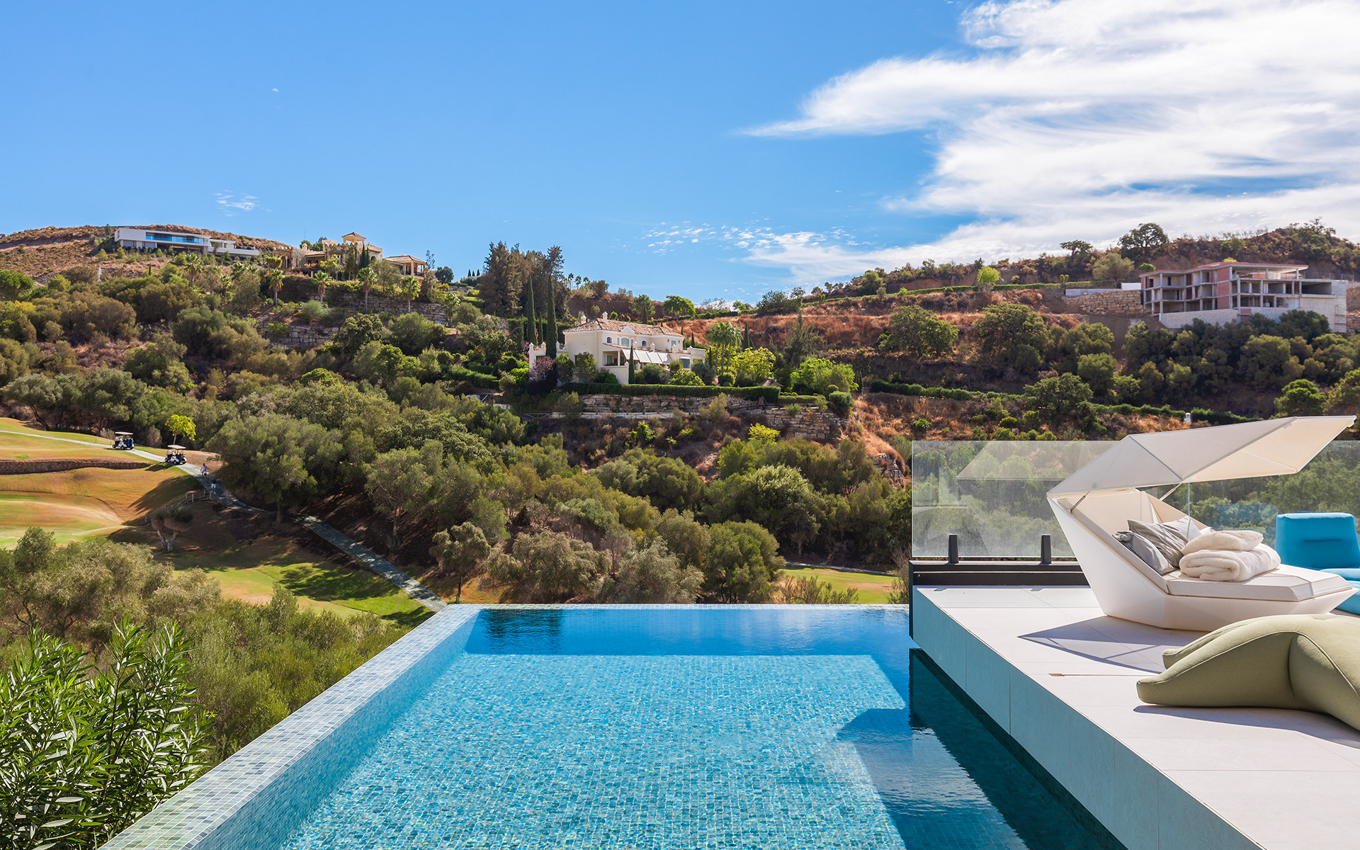 Frontline golf new modern villa in luxury Marbella Club Golf Resort in Benahavis