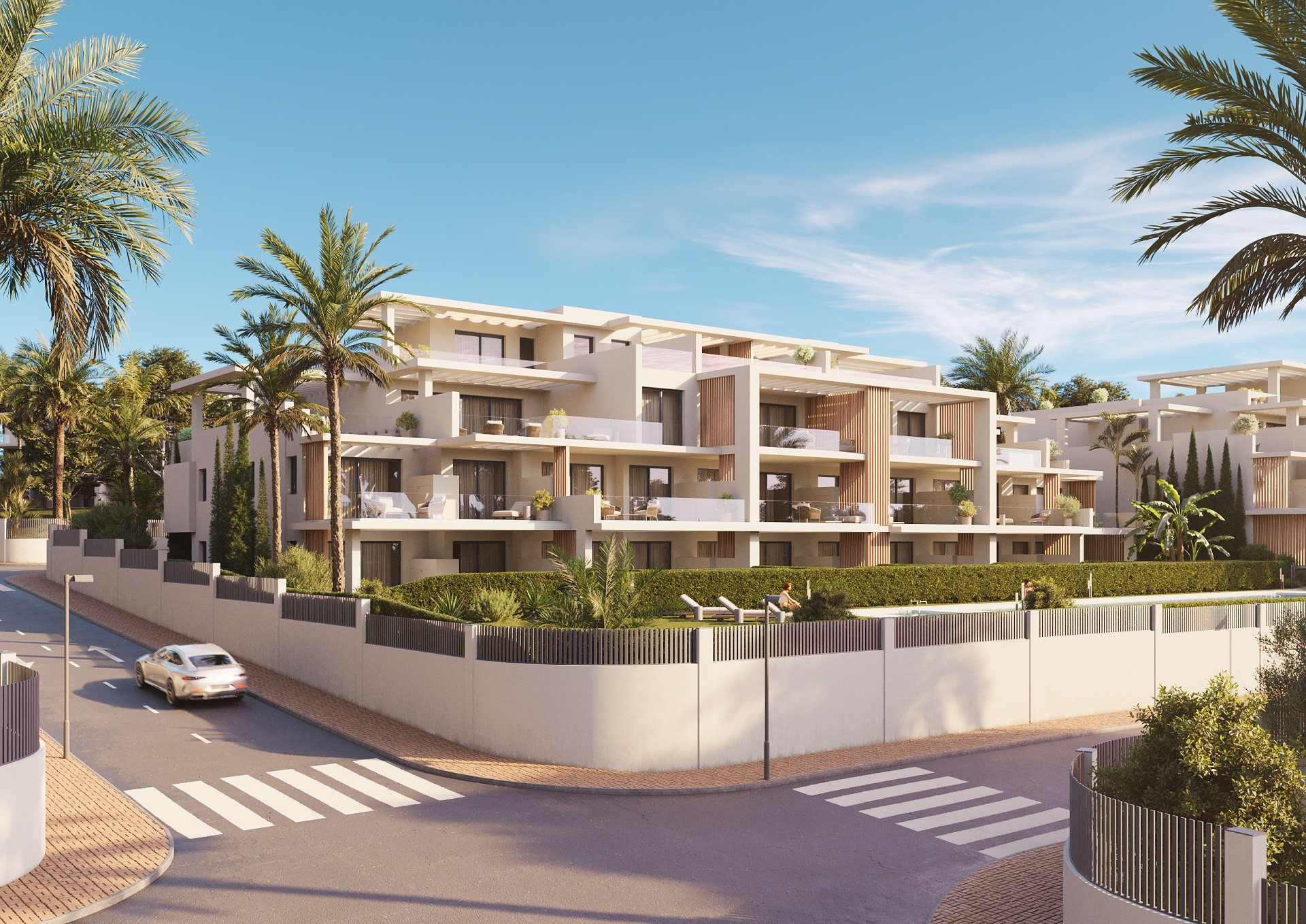 New sea view apartments within walking distance to the beach in Estepona