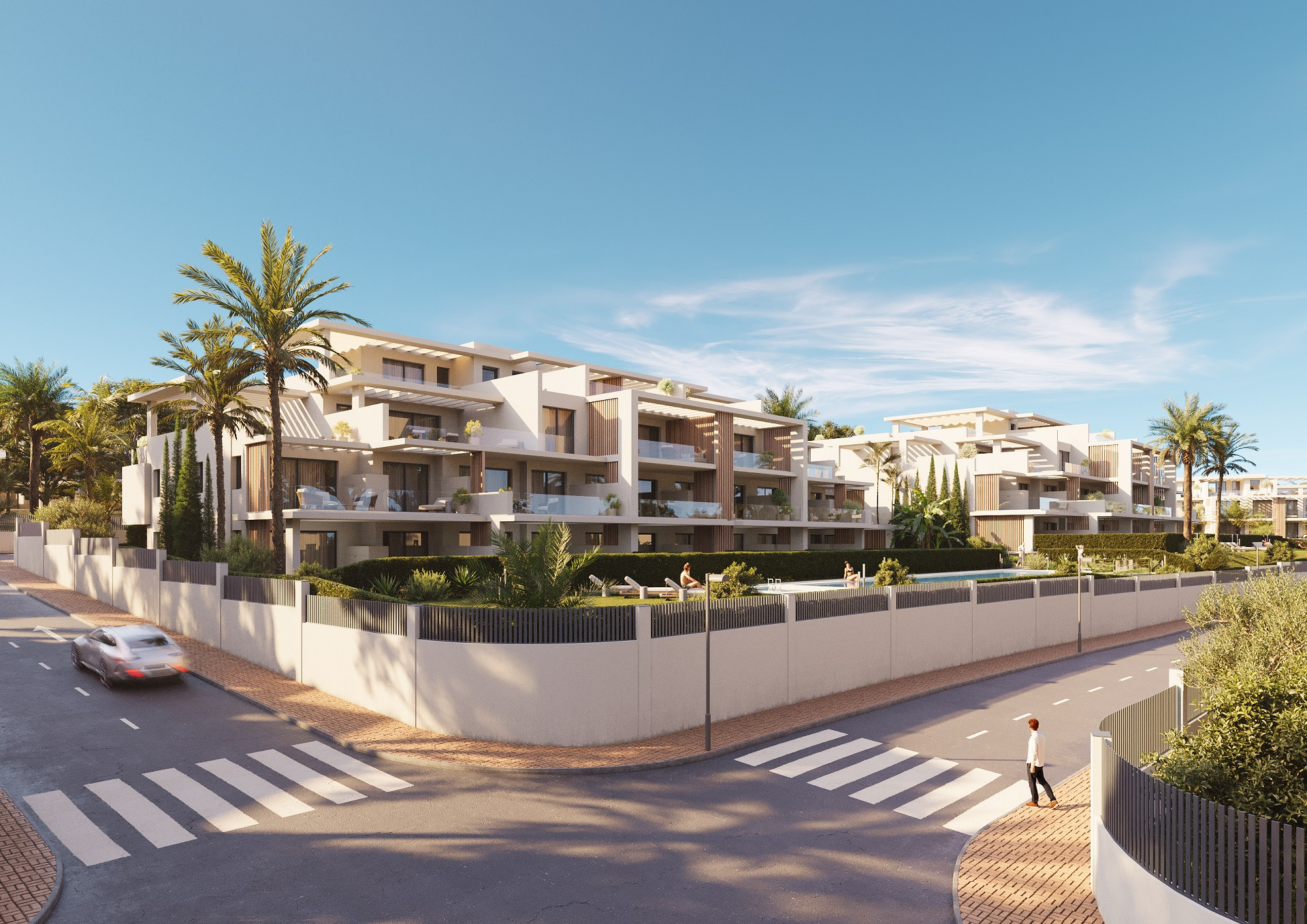 New sea view apartments within walking distance to the beach in Estepona