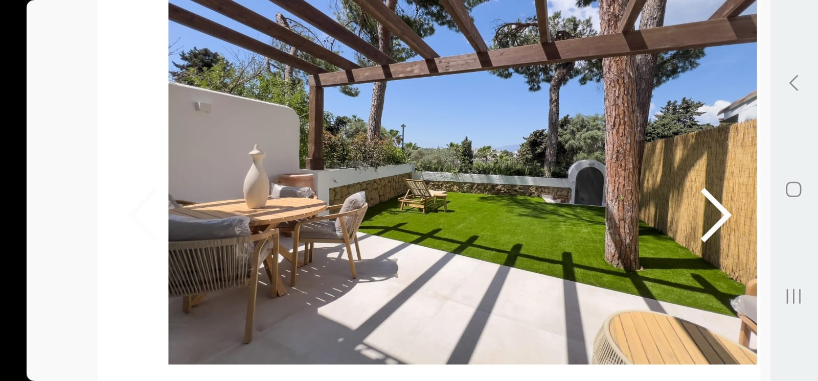 Apartamento reformado con jardín en Los Pinos de Aloha en Nueva Andalucia