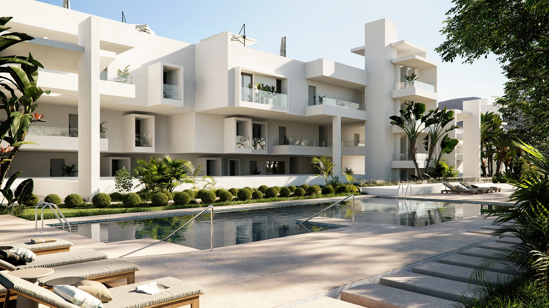 Bel appartement avec vue sur la mer et les montagnes à Casares