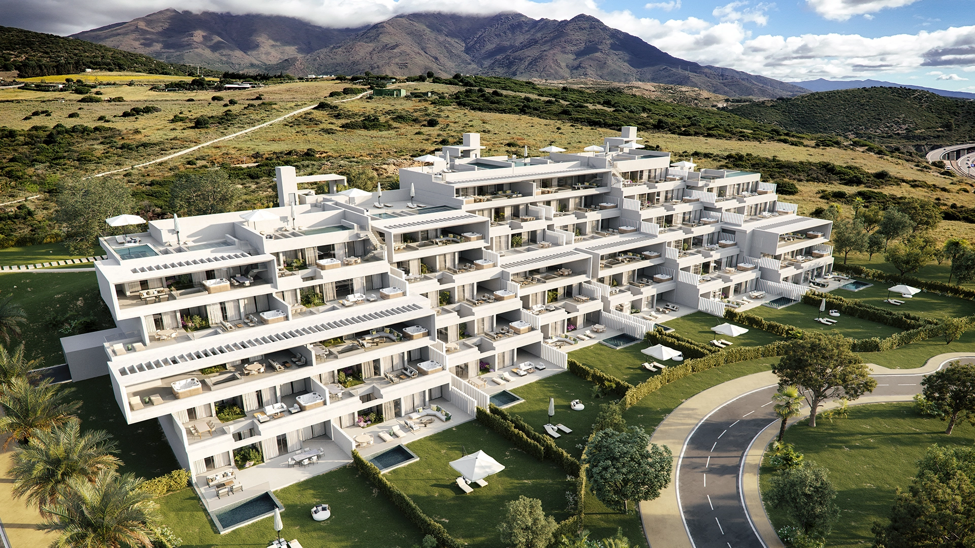 Bel appartement avec vue sur la mer et les montagnes à Casares