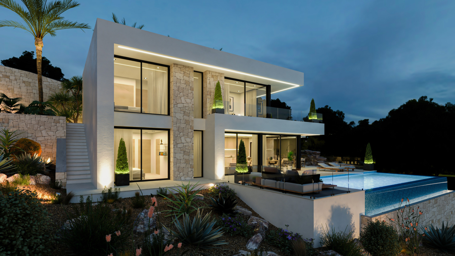 Extraordinary detached house with modern design in Pedreguer