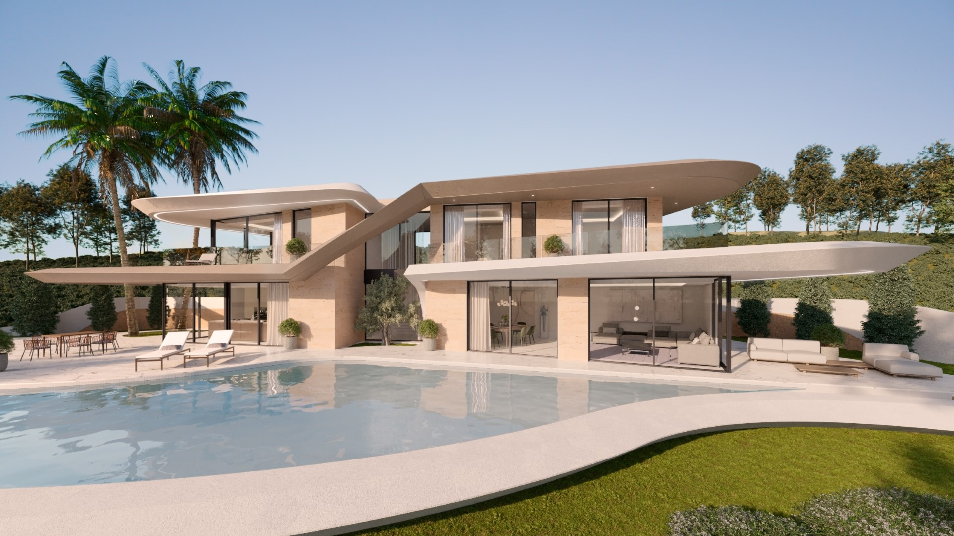 Villa au design unique avec vue panoramique à Jávea