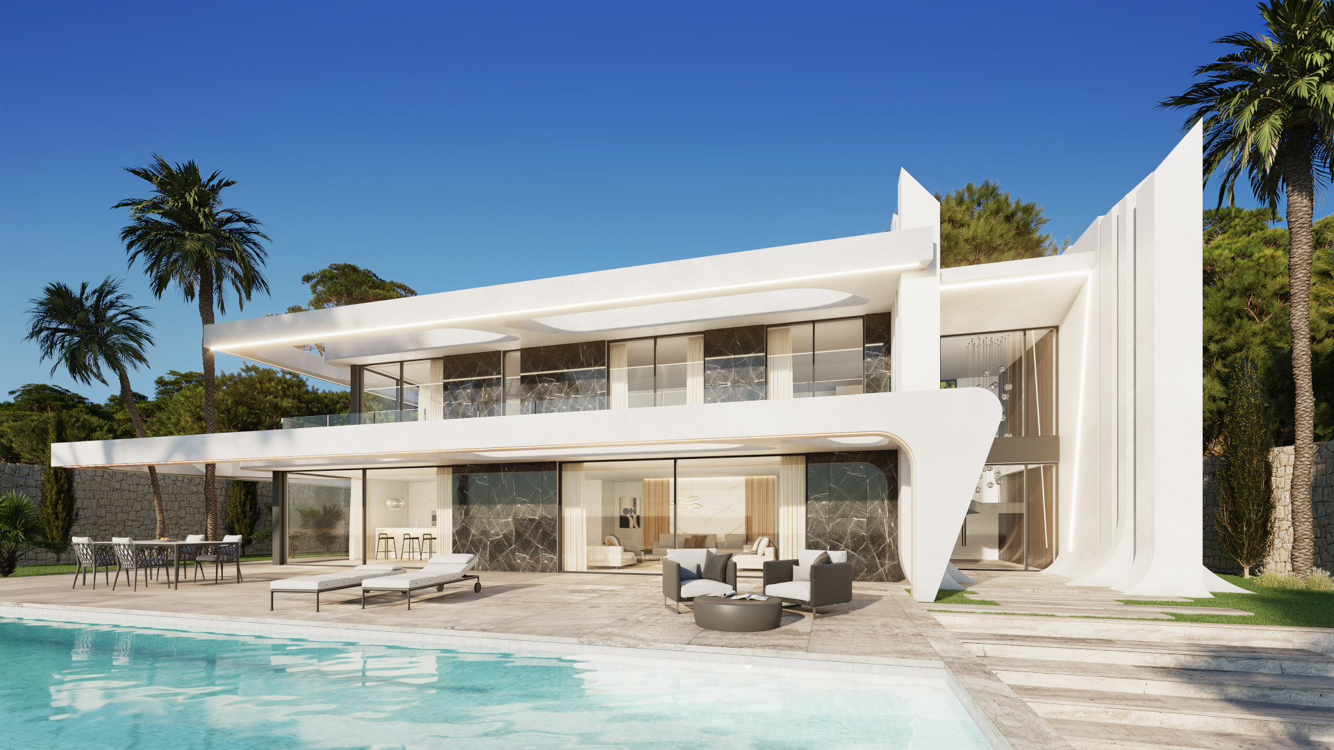 Moderne villa met uniek ontwerp in Jávea