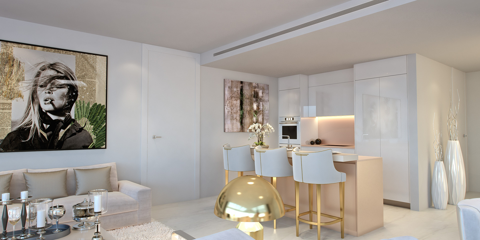 Modern appartement met zeezicht in Marbella