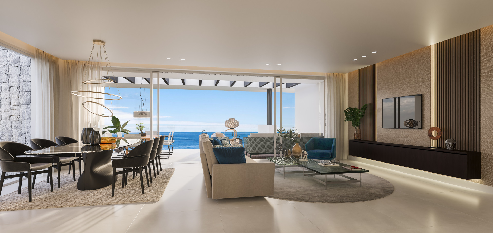 New small luxury development with panoramic sea views. in Marbella