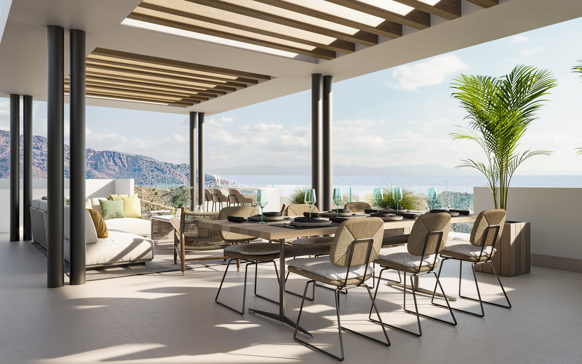 New small luxury development with panoramic sea views. in Marbella