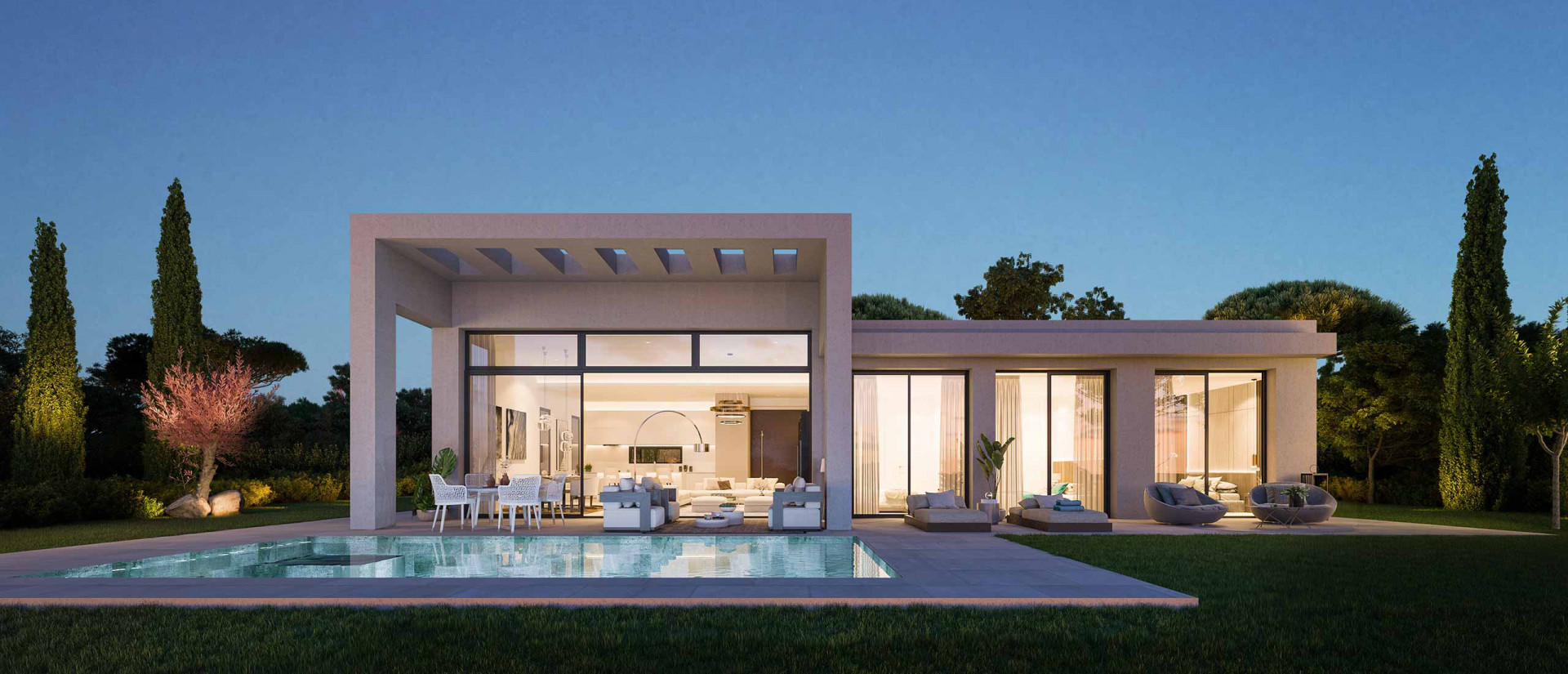 Last design villas in La Finca de Jasmine in Benahavis