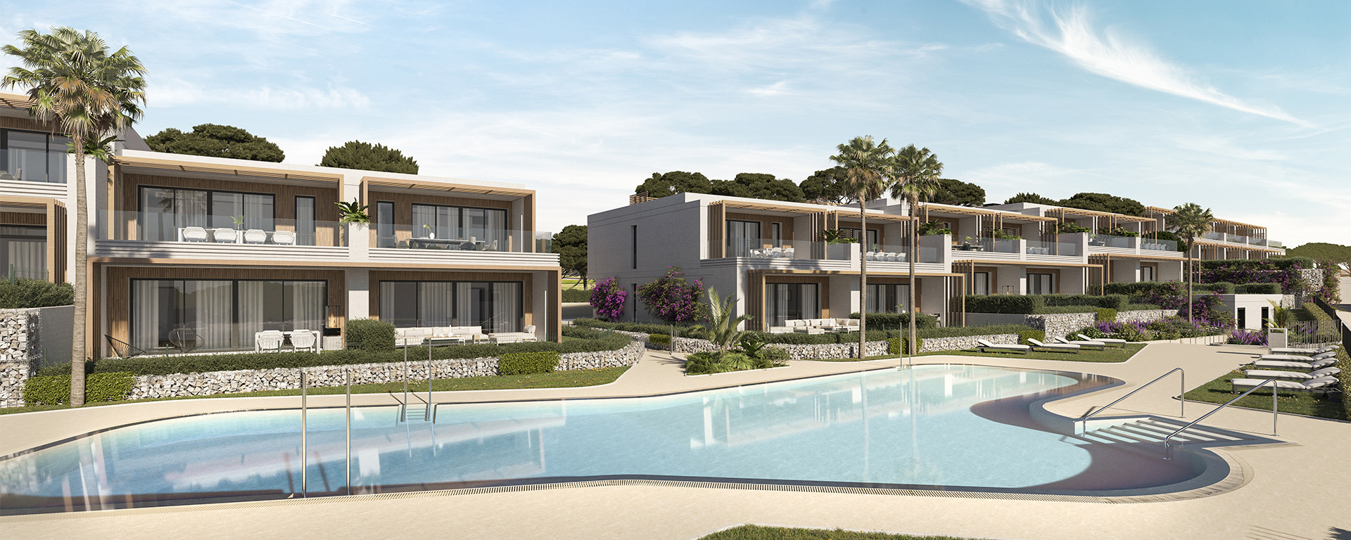 Modern townhouses near golf and beach in Mijas Costa