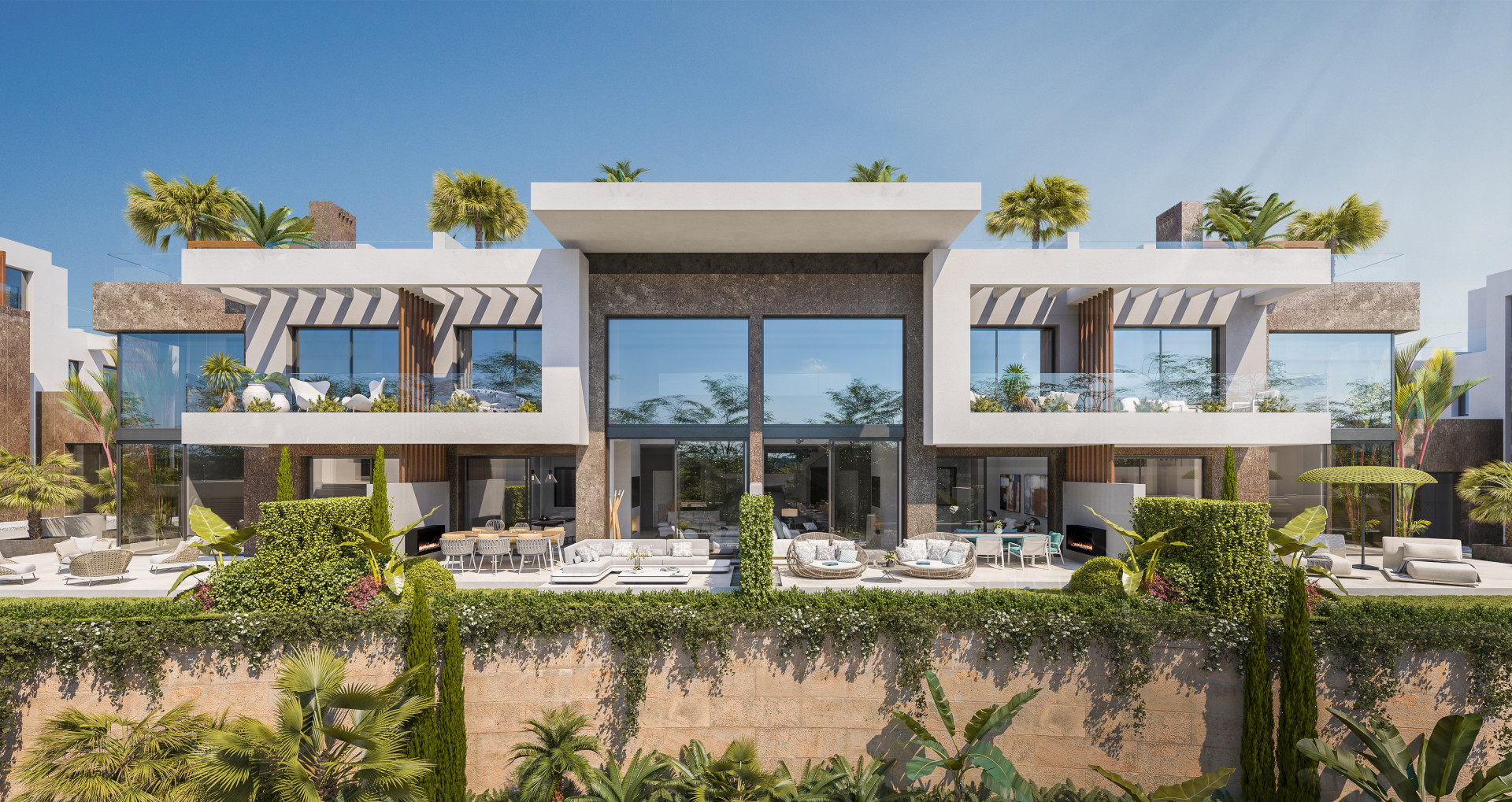 Promoción exclusiva de 27 casas adosadas en Rio Real en Marbella Este