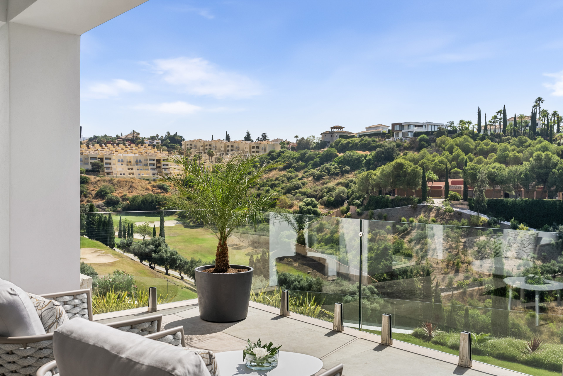 Villa located in Los Flamingos, with open views to the sea and the mountains in Benahavis