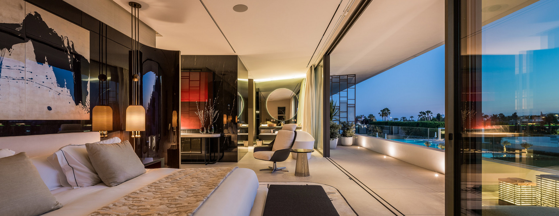 Luxury Villa on Marbella Golden Mile with Sea and Mountain Views