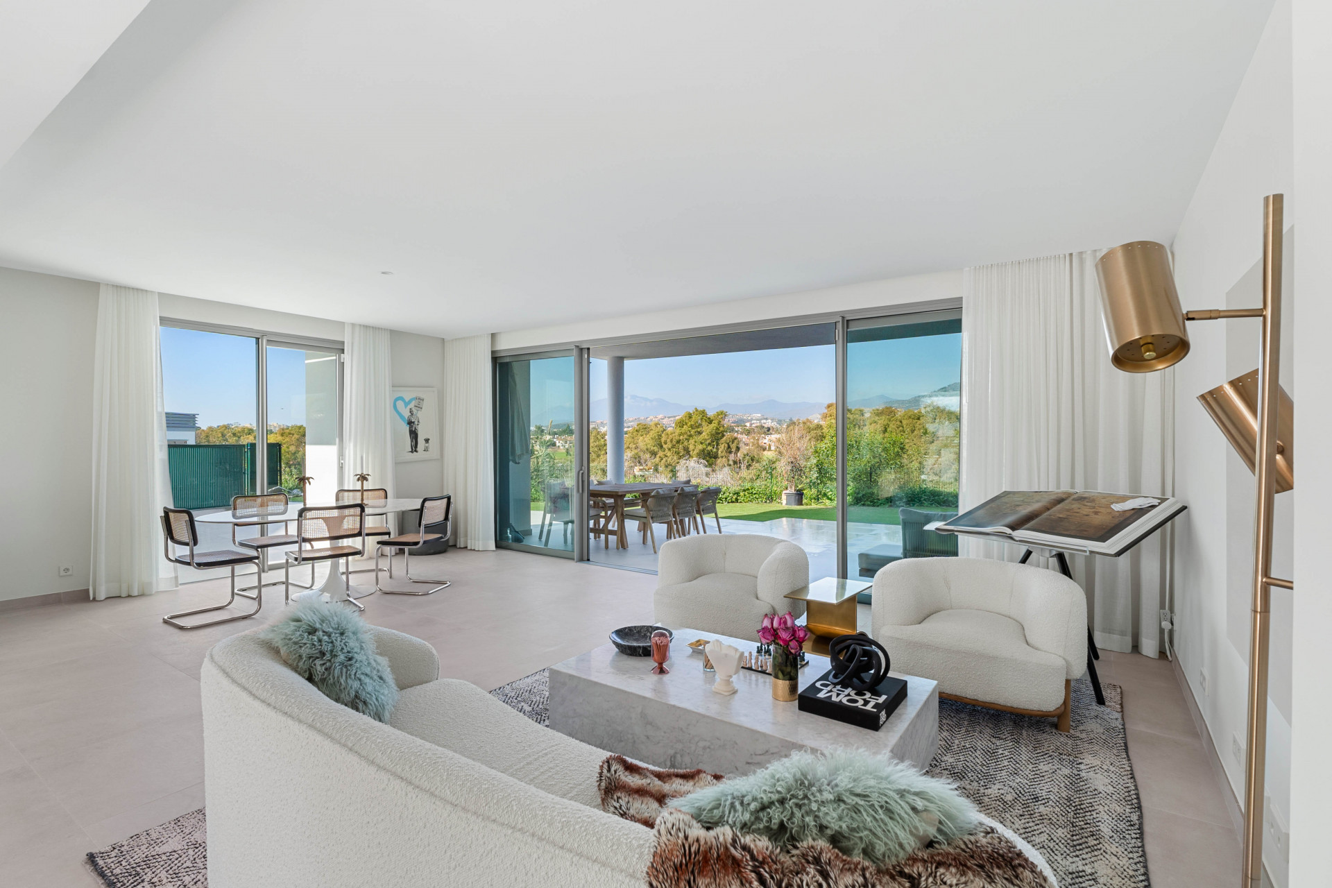 Semi-detached Villa Treetops in Guadalmina, a luxurious contemporary villa with mountain views