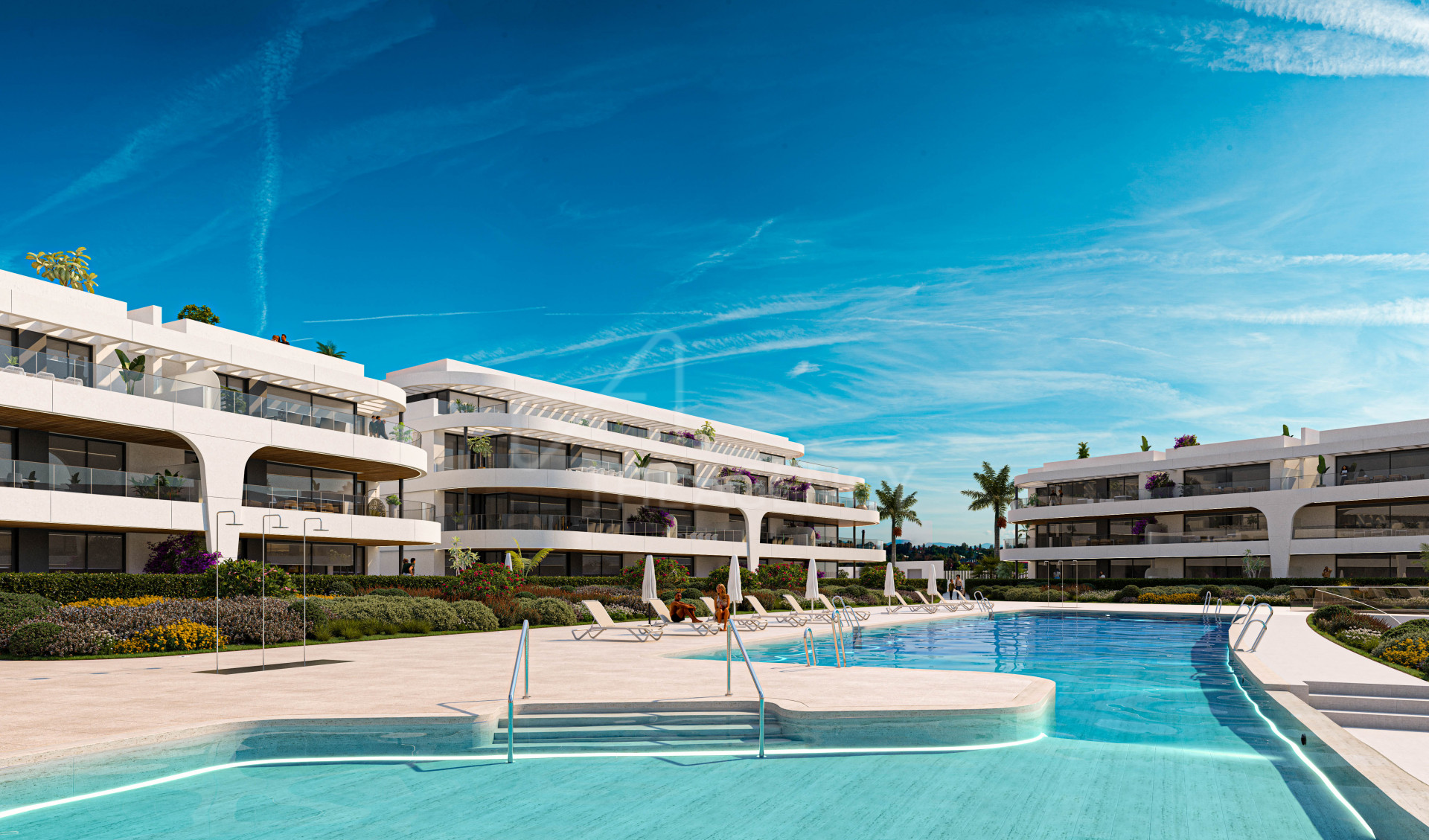 Contemporary Middle Floor Apartment – New Golden Mile, Estepona