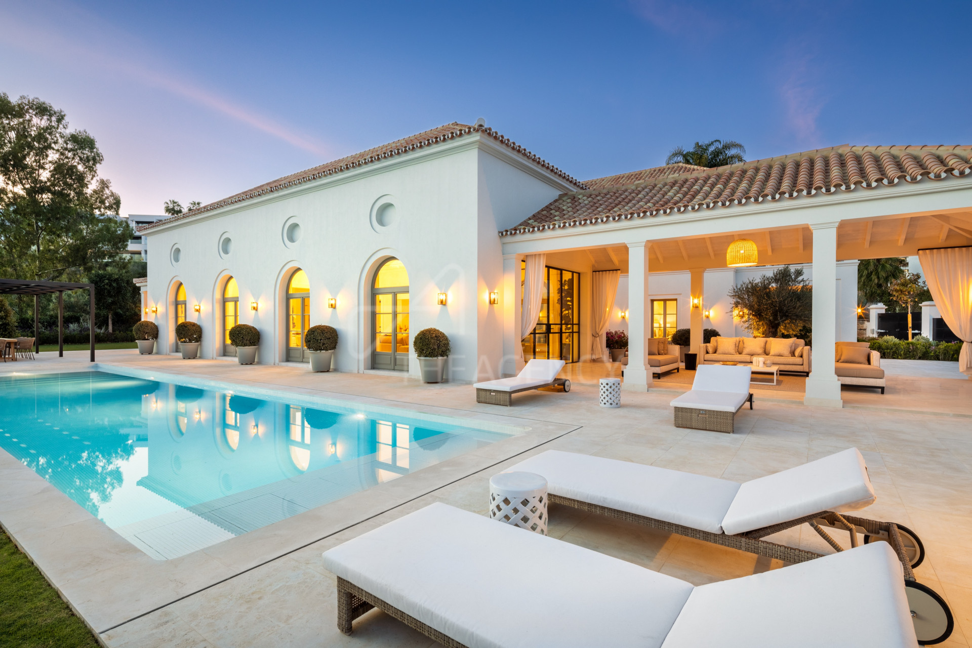 French-Inspired Villa with Courtyard Gardens and Pool - La Cerquilla, Marbella Golf Valley