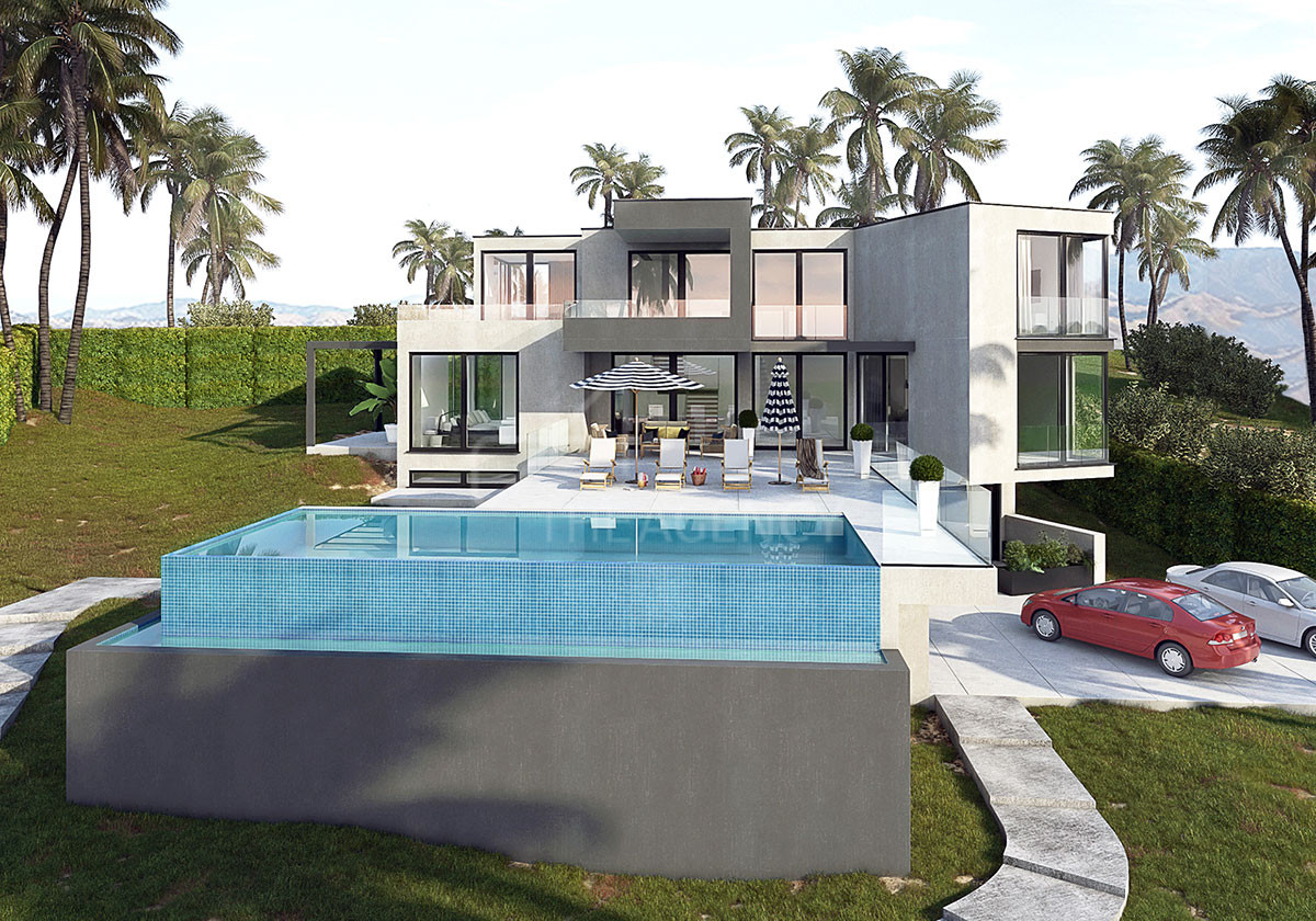 Tranquility and Elegance: New Luxury Villa with Sea and Mountain Views