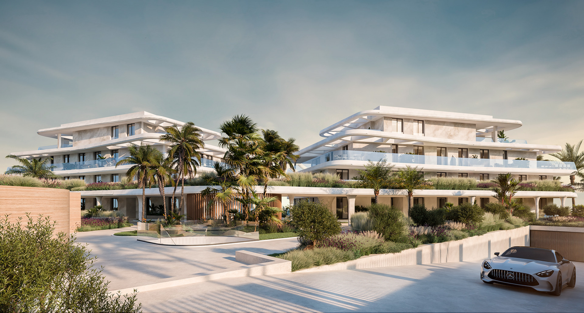 Just a short stroll from the beach, nestled by the entrance of the Villa Paderna Hotel is this stunning 3-bedroom apartment